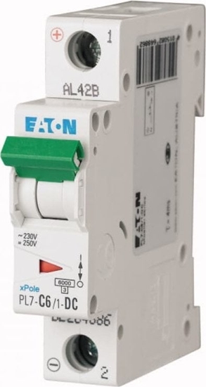 Picture of Eaton Wycznik nadprdowy 1P C 6A 10kA DC PL7-C6/1-DC 264886