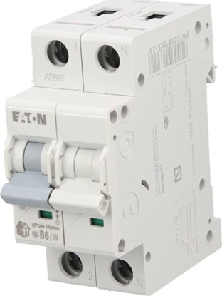 Attēls no Eaton Wycznik nadprdowy 1P+N B 6A 6kA AC xPole Home HN-B6/1N 194838