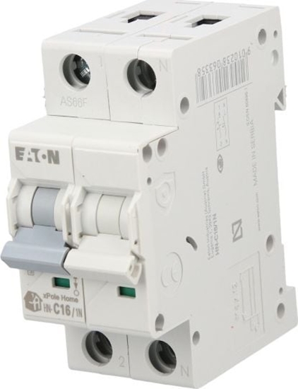 Picture of Eaton Wycznik nadprdowy 1P+N C 16A 6kA AC xPole Home HN-C16/1N 194851