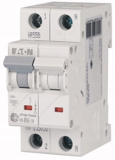 Picture of Eaton Wycznik nadprdowy 1P+N C 20A 6kA AC xPole HN-C20/1N 194852