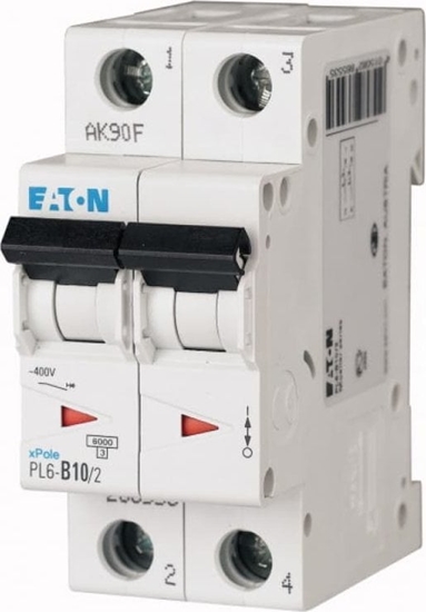 Picture of Eaton Wycznik nadprdowy 2P C 10A 6kA AC PL6-C10/2 286565