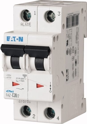 Attēls no Eaton Wycznik nadprdowy 2P C 13A 15kA AC FAZ C13/2 (278758)