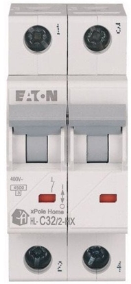 Attēls no Eaton Wycznik nadprdowy 2P C 32A 6kA AC xPole HN-C32/2 194874
