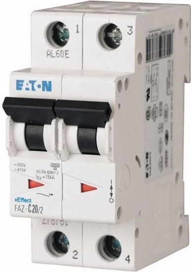 Picture of Eaton Wycznik nadprdowy 2P D 32A AC FAZ D32/2 (278786)