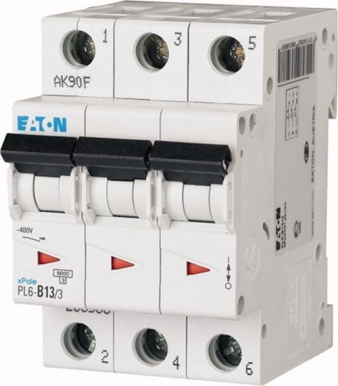 Picture of Eaton Wycznik nadprdowy 3P C 13A 6kA AC PL6-C13/3 286600