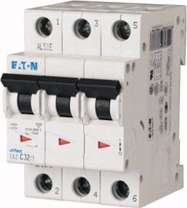 Attēls no Eaton Wycznik nadprdowy 3P C 8A 15kA AC FAZ C8/3 (278868)