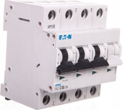 Attēls no Eaton Wycznik nadprdowy 3P+N C 40A 15kA FAZ C40/3N (278979)