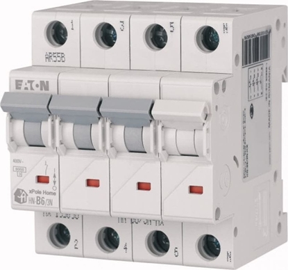 Attēls no Eaton Wycznik nadprdowy 3P+N C 63A 6kA AC xPole Home HN-C63/3N 194917