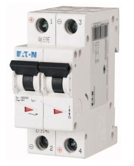 Picture of Eaton Wycznik nadprdowy FAZ-C2/2-DC 2P C 2A 10kA 279134
