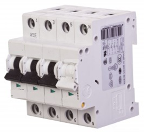 Picture of Eaton Wycznik nadprdowy FAZ-C20/3N 3+N C 20A 15kA AC 278976