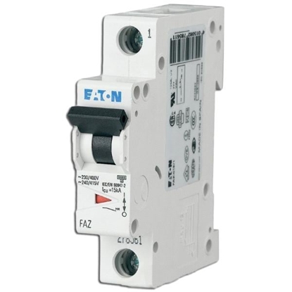 Attēls no Eaton Wycznik nadprdowy FAZ-S6/1 1P S 6A 15kA 278610