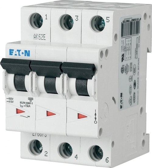 Picture of Eaton Wycznik nadprdowy FAZ-Z1/3 10kA 3P 1A 278919