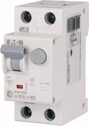 Attēls no Eaton Wycznik rónicowo-nadprdowy 2P 6A B 0,03A typ A xPole Home HNB-B6/1N/003-A 195130