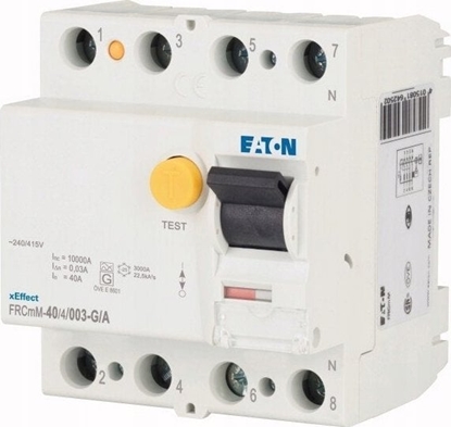 Attēls no Eaton Wycznik rónicowoprdowy 4P 40A 0,03A Typ G/A 10kA FRCMM-40/4/003-G/A 170295