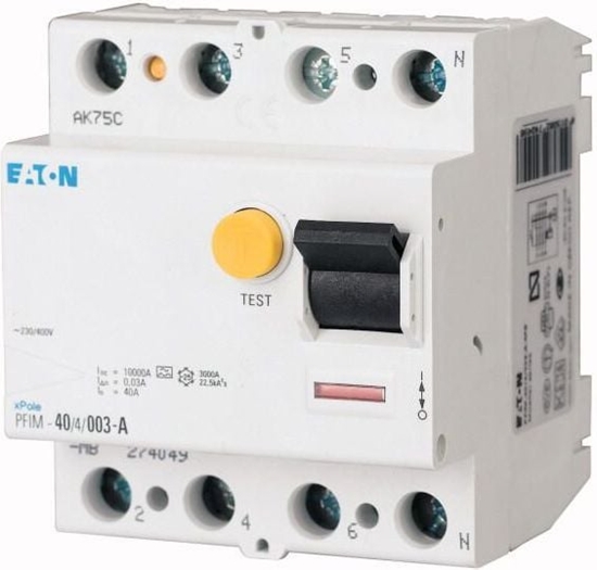 Picture of Eaton Wycznik rónicowo-prdowy 4P 40A 0,1A typ AC PFIM-4001-MW (235411)