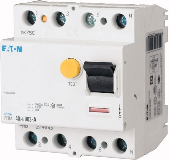 Picture of Eaton Wycznik rónicowo-prdowy 4P 80A 0,3A typ AC PFIM-8003-MW (235420)