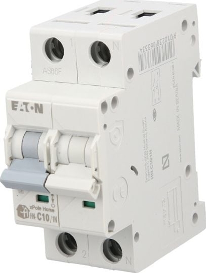 Picture of Eaton Wycznik nadprdowy 1P+N C 10A 6kA AC xPole Home HN-C10/1N 194849