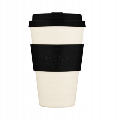 Изображение Ecoffee cup Kubek na wynos Solidne Kolory Czarna Natura 400ml - Biay