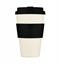 Изображение Ecoffee cup Kubek na wynos Solidne Kolory Czarna Natura 400ml - Biay