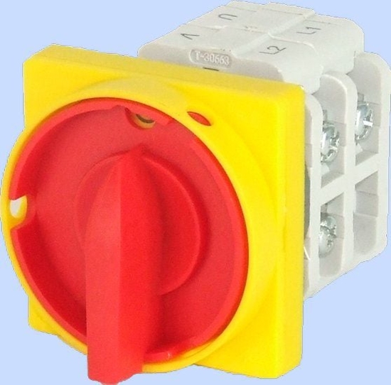 Picture of Elektromet cznik krzywkowy 0-1 63A 3P, zatablicowy z pytk przedni zamykany na kódk (916358)