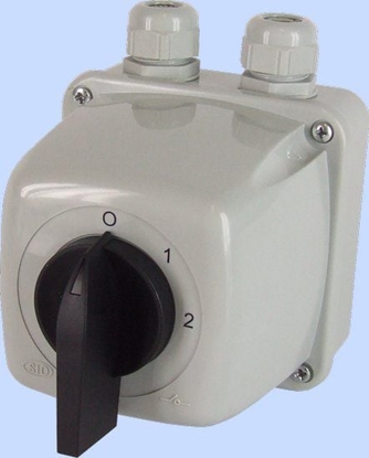 Picture of Elektromet cznik krzywkowy 0-1-2 3P 25A IP44 w obudowie uk 25-33 (922521)