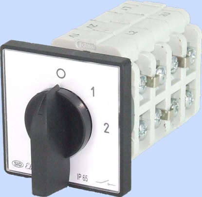Picture of Elektromet cznik krzywkowy 0-1-2 3P 25A IP65 z pytk uk 25-32 (922519)
