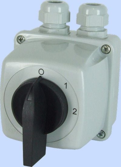 Picture of Elektromet cznik krzywkowy 0-1-2 5P 16A w obudowie IP65 uk E16-33 (951633)