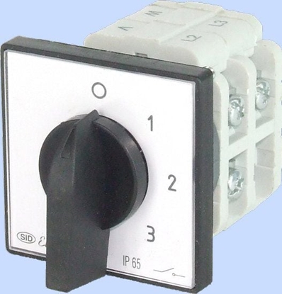 Attēls no Elektromet cznik krzywkowy 0-1-2-3 3P 40A IP65 (924062)