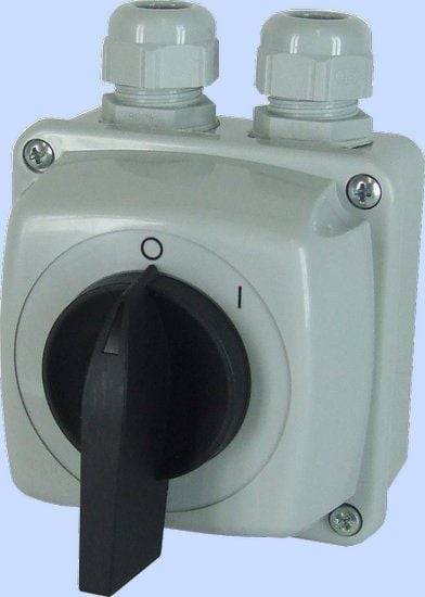Picture of Elektromet cznik krzywkowy 0-I 25A 1P IP65 w obudowie UK E25-53 (952552)