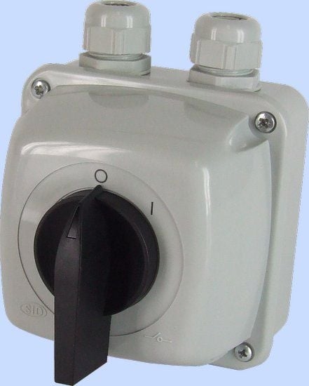 Picture of Elektromet cznik krzywkowy 0-I 3P 16A w obudowie IP65 uk 16-13 (921617)