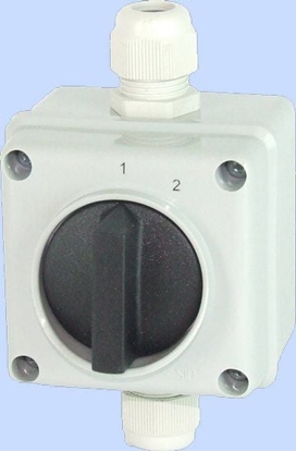 Attēls no Elektromet cznik krzywkowy 1-2 3P 12A IP65 w obudowie uk E12-11-3 (921290)