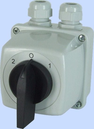 Picture of Elektromet cznik krzywkowy 2-0-1 3P 25A w obudowie IP65 uk E25-73 (952573)
