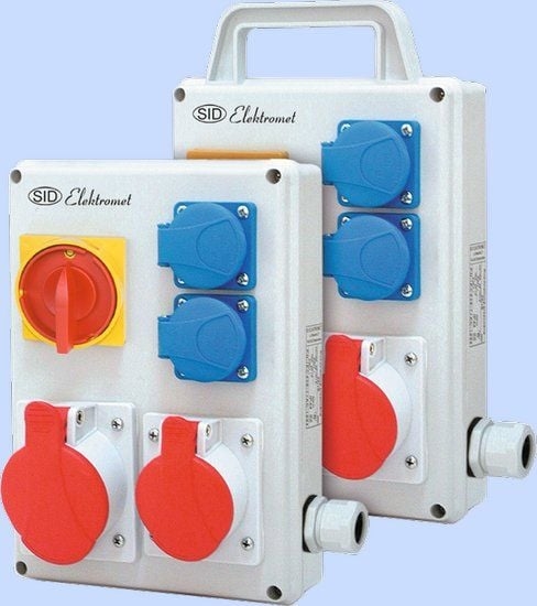 Picture of Elektromet Rozdzielnica budowlana przenona 1x32A 5P 400V, 1x16A 5P 400V, 2x16A 3P 250V IP44 (940001)
