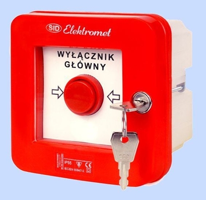 Picture of Elektromet Wycznik alarmowy z zamkiem 2Z 2R 12A /WYCZNIK GÓWNY/ IP55 WGZp-4s (921546)