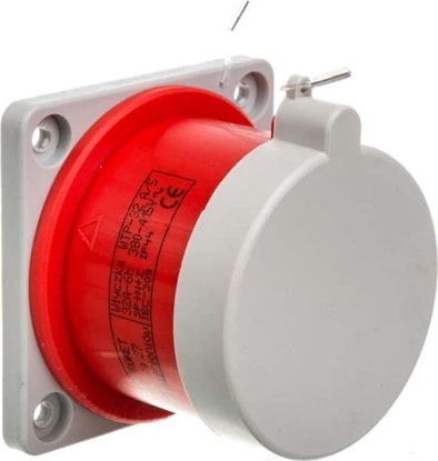Picture of Elektromet Wtyczka tablicowa prosta 32A 3P+N+Z 400V czerwona IP44 WTP 32 5 z uszczelk 922037
