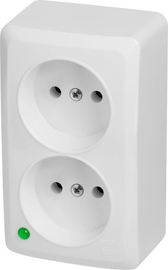 Picture of Elektro-Plast BERG Gniazdo podwójne n/t 2x2P 16A (3744-00)