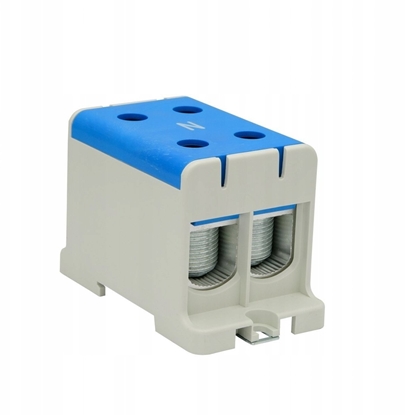 Picture of Elektro-Plast Blok rozdzielacz odgany 2x1-biegunowy AL/CU 35-150mm2 niebieskI monta paski i na szyn TH WLZ35/2x150/n 48.215