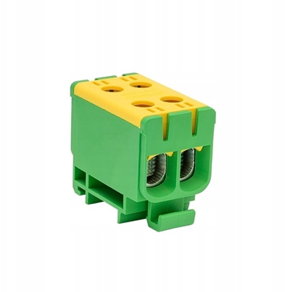 Picture of Elektro-Plast Blok rozdzielacz-odgany 2x1-biegun AL/CU 2,5-50mm2 óto-zielony monta paski i na szyn TH WLZ35/2x50/z 48.252