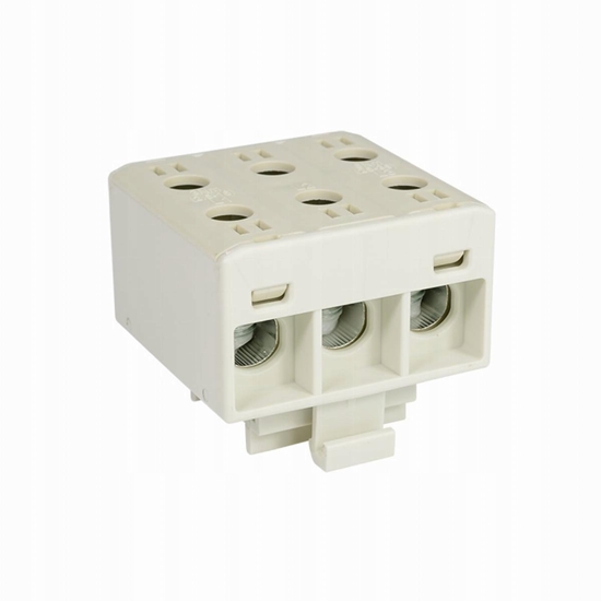 Изображение Elektro-Plast Blok rozdzielnica odgana 3-polowa szara monta paski i na szyn AL/CU 3x35mm2 TH WLZ35/3x35/s 48.336