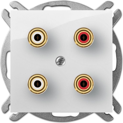 Picture of Elektro-Plast CARLA Gniazdo gonikowe podwójne biae (1758-10)