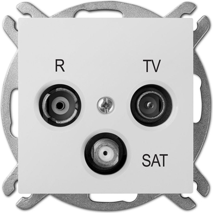 Изображение Elektro-Plast Gniazdo antenowe Sentia R-TV-SAT kocowe biay (1453-10)