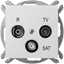Attēls no Elektro-Plast Gniazdo antenowe Sentia R-TV-SAT kocowe biay (1453-10)
