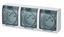 Picture of Elektro-Plast Gniazdo natynkowe GNT Hermes 3x2P + Z biae z klapk dymn (0323-01)