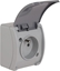 Picture of Elektro-Plast Gniazdo pojedyncze Koala z/u IP44 n/t popiel z klapk grafit (61.375)