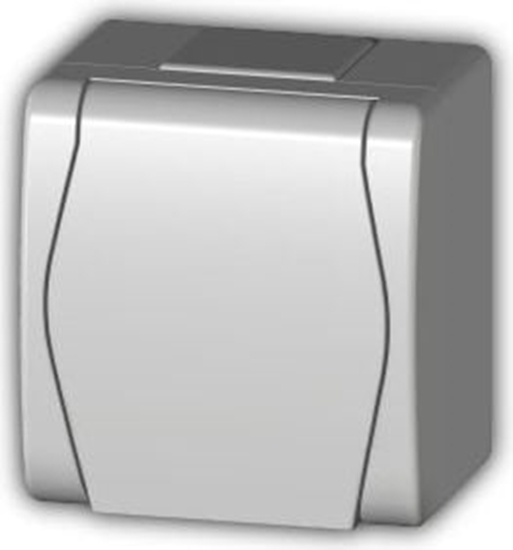 Picture of Elektro-Plast Hermes2 Gniazdo hermetyczne pojedyncze z/u 16A IP44 z klapk pen biae (1021-00)