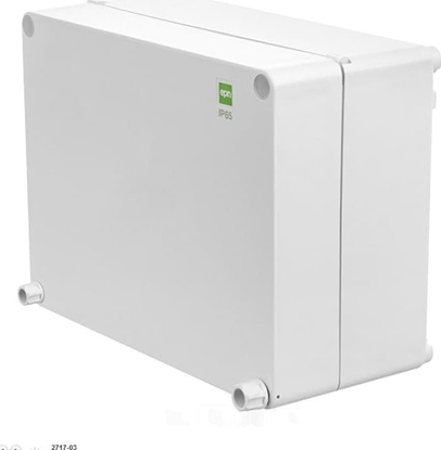 Attēls no Elektro-Plast INDUSTRIAL Puszka hermetyczna n/t 220x170x107 z zawiasami IP65 szara 2717-03