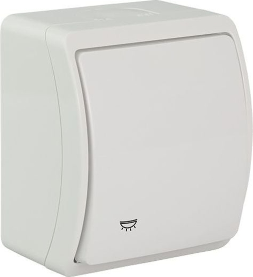 Picture of Elektro-Plast Koala Przycisk /wiato/ n/t IP44 biay VW 156-01 61.351 - 61.351