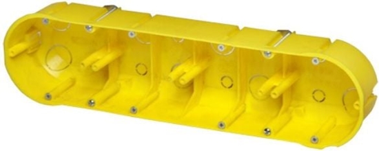 Picture of Elektro-Plast Puszka podtynkowa poczwórna 60mm óta ze rubami PK-4x60 (0235-0N)