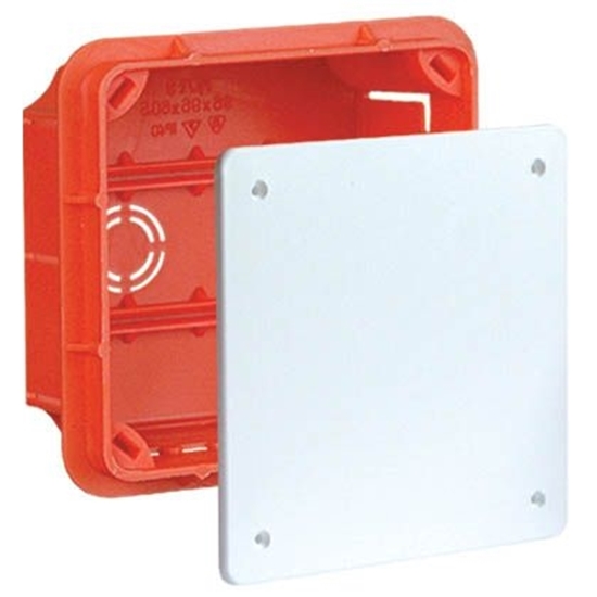 Изображение Elektro-Plast Puszka podtynkowa PP/T3 100x100x62mm pomaraczowa (11.3)