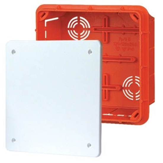 Изображение Elektro-Plast Puszka podtynkowa PP/T5 130x130x70mm pomaraczowa - 11.5